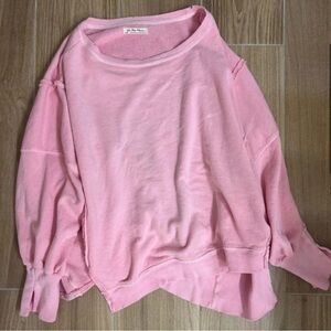 Free People Camden sweatshirt Pink Large